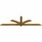 Ekena Millwork Redmond Rough Sawn Timber Gable Bracket, Western Red Cedar, 84"W x 24"H x 2"D x 4"F, 7/12 Pitch GBW084X24X0204RED00RWR - alternate 5